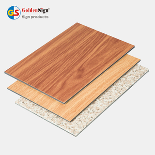 Goldensign wooden pattern ACP Aluminium composite sandwich panel