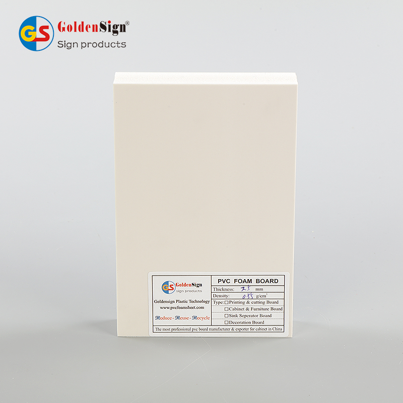 Goldensign White 18mm Pvc Celuka Board Wall Panel Cabinets Board Pvc Foam Sheet