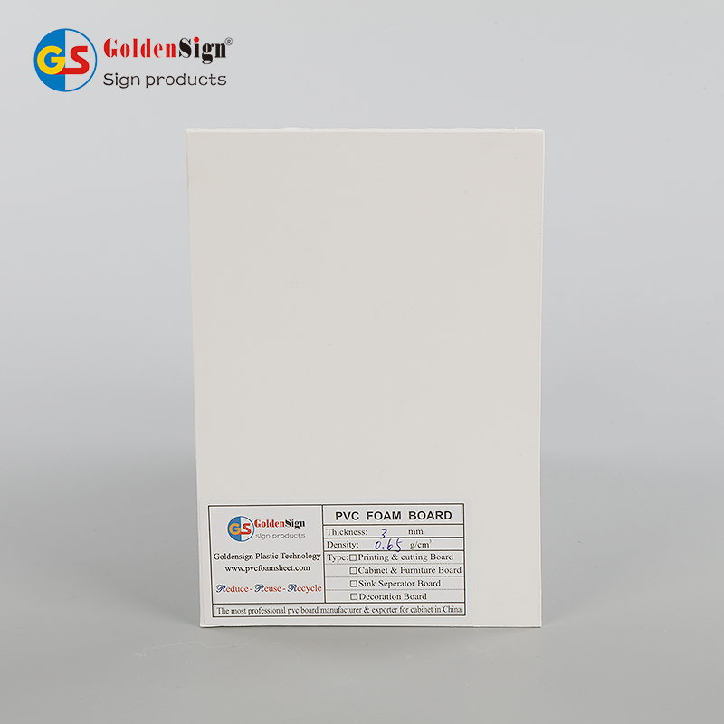 Goldensign 1-25mm PVC Co-extruded Panel Forex Extrusion PVC Sheet Large Colored PVC Foam Board