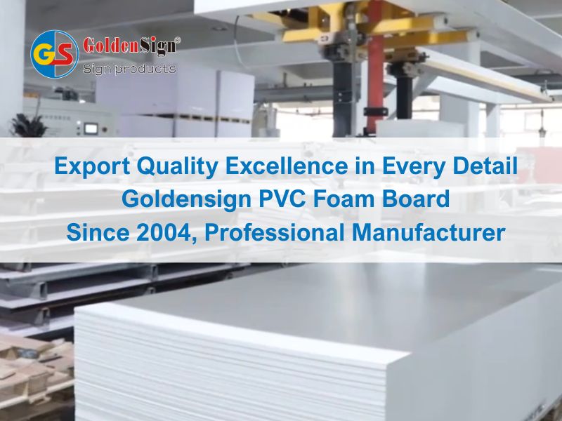 Calitate de export, văzută &icirc;n fiecare detaliu - Placă din spumă PVC Goldensign