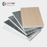 Tấm xốp nhiều lớp PVC hạt gỗ Goldensign cho tấm tường