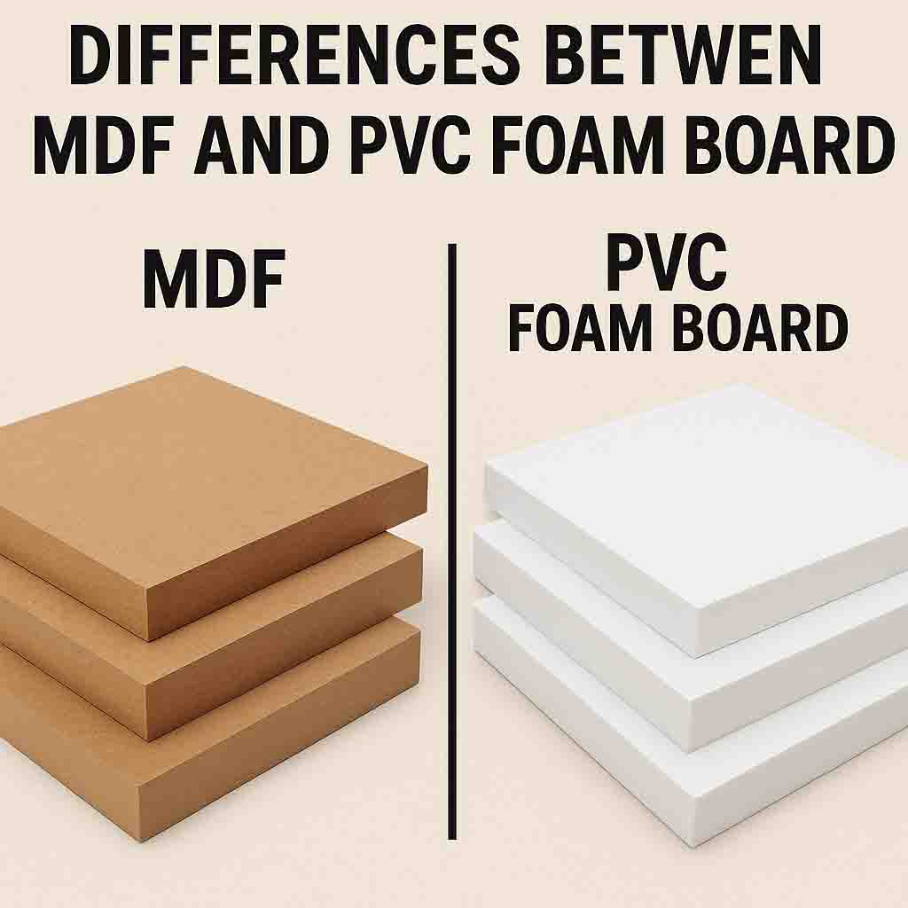 MDF 和 PVC 泡沫板之間的區別：哪一種適合您的項目？