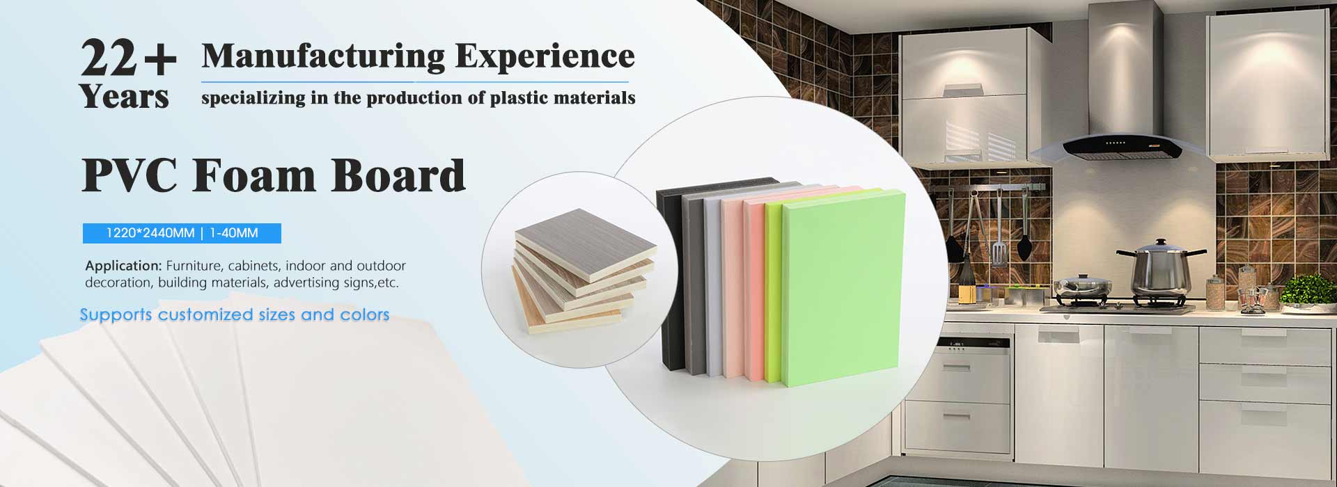 produsen papan umpluk pvc ing china