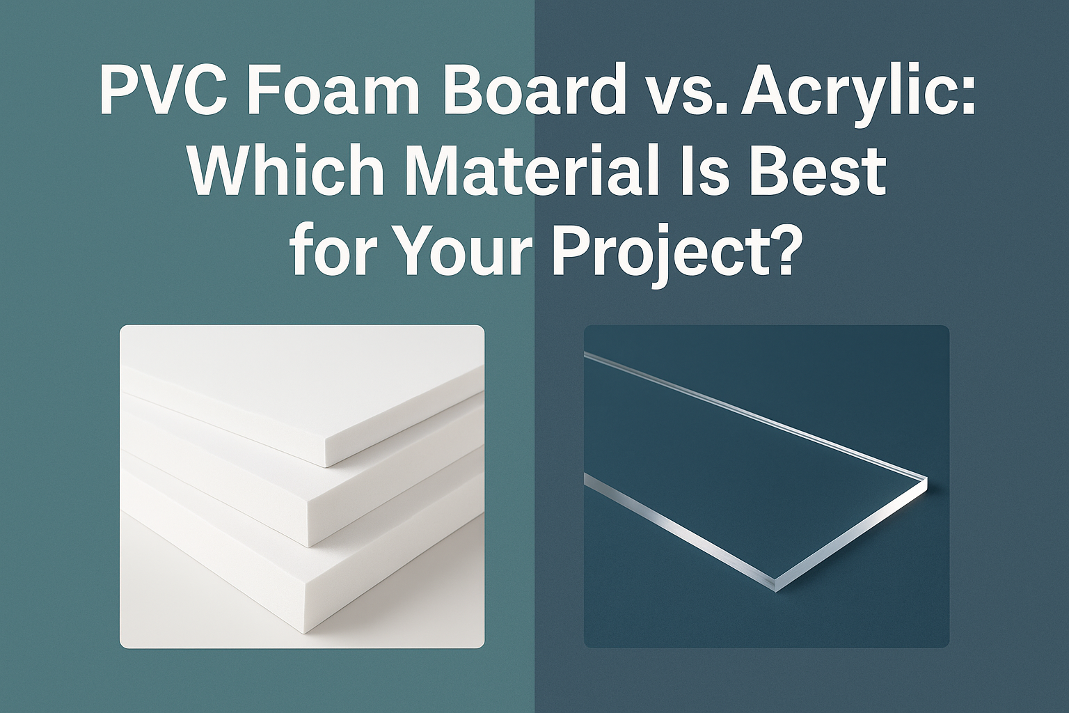 PVC 泡沫板與亞克力：哪種材料適合您的項目？